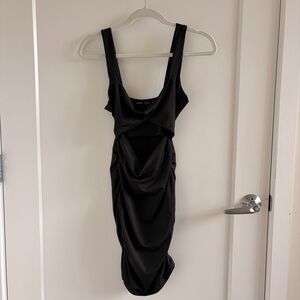 Black Bodycon Cutout Women's Dress